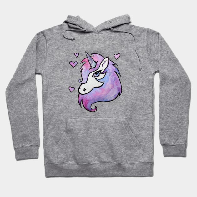 Pink Unicorn Hoodie by bubbsnugg